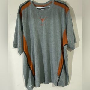 Nike FitDry Texas Longhorns Basketball Warm Up Shirt Hook Em Orange Mens 3X NWOT